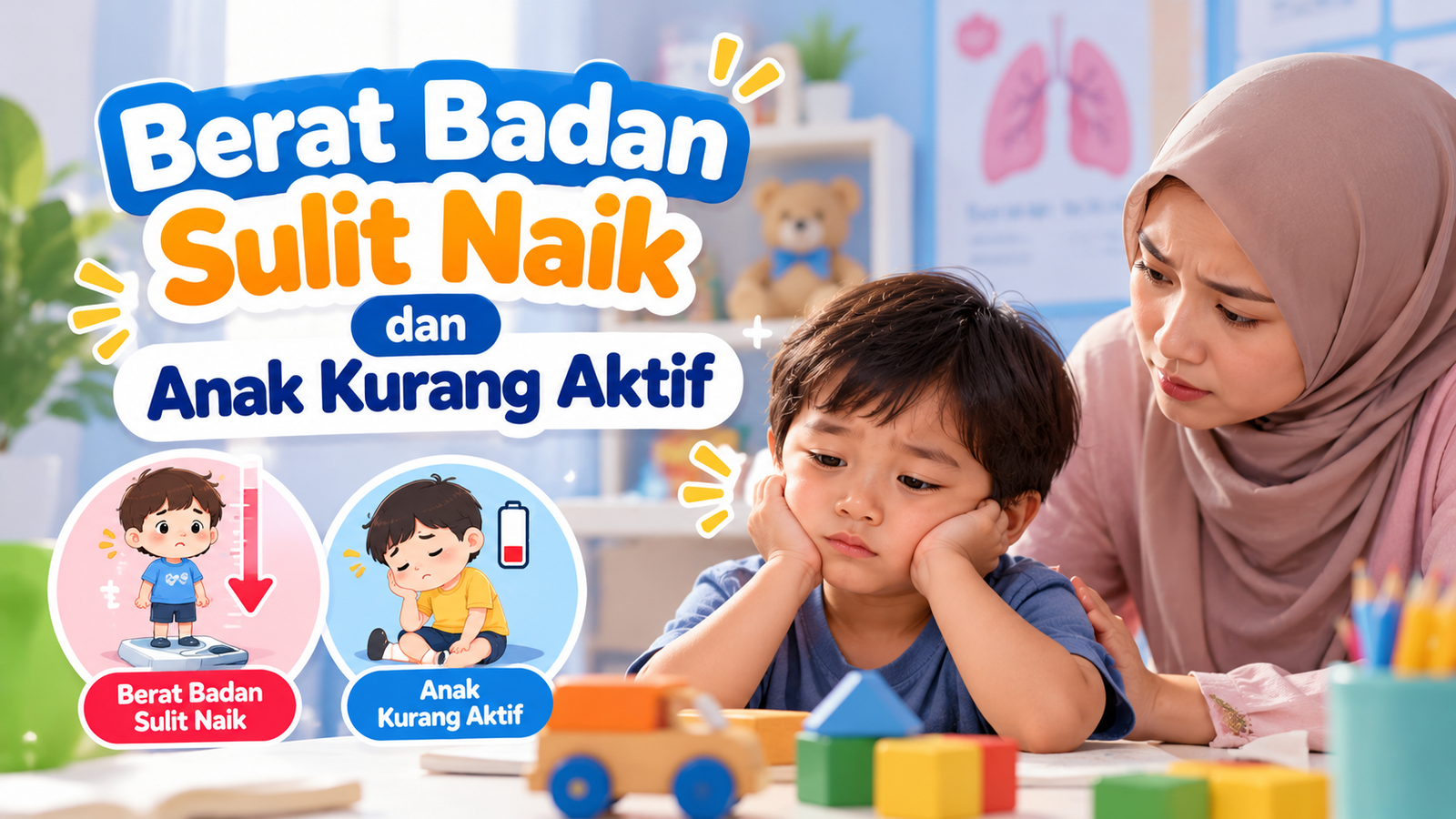 Berat Badan Sulit Naik dan Anak Kurang Aktif